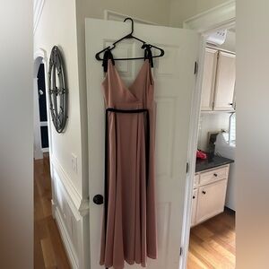 Fame and Partners Pink Sleeveless Maxi Gown